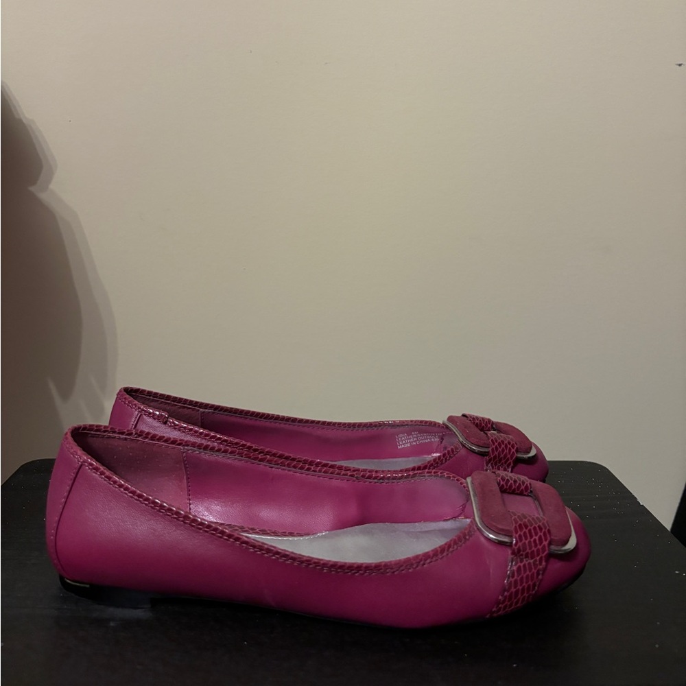 White House black market maroon flats